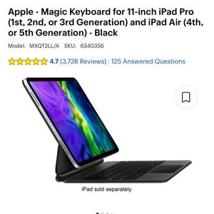 iPad Magic Keyboard 11 inch
